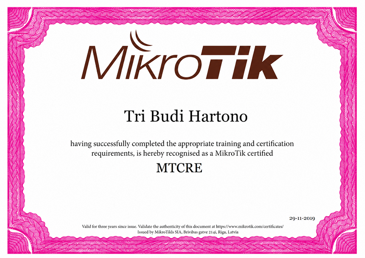 Pelatihan MikroTik